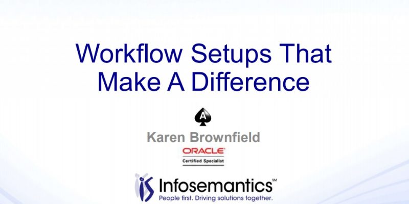 Workflow Setups That Make a Difference