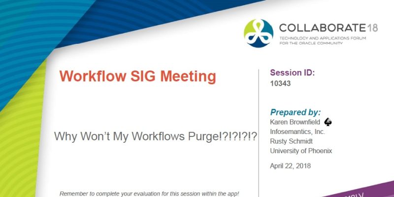 Why Won’t My Workflows Purge!?