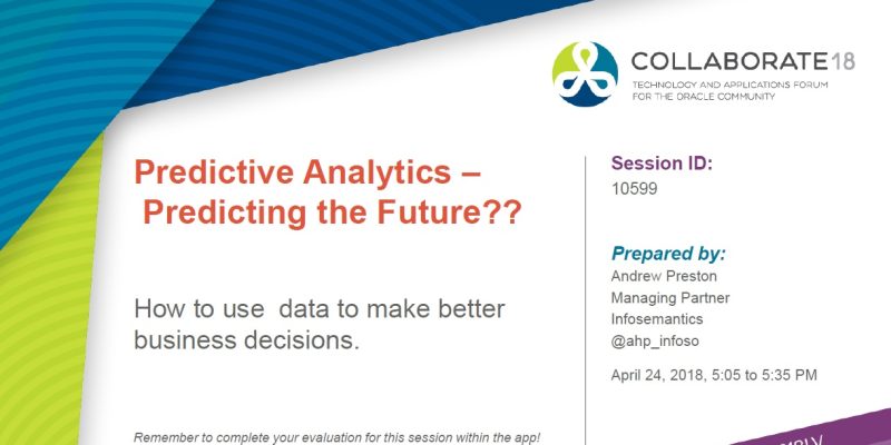 Predictive Analytics – Predicting the Future?