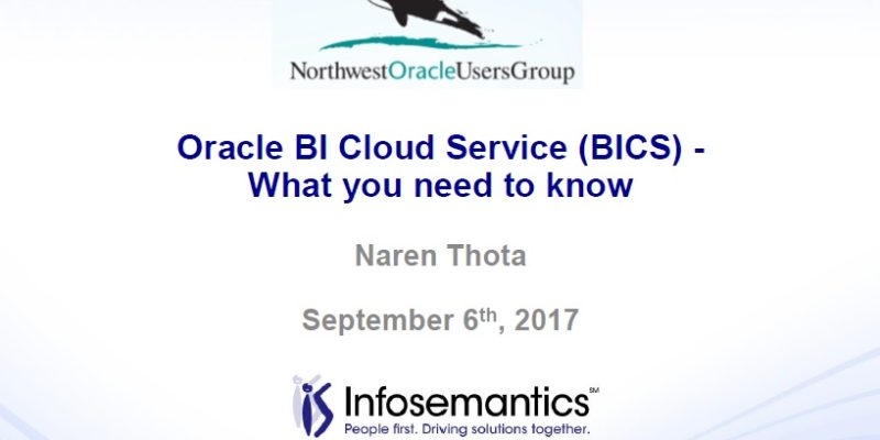Oracle BI Cloud Service (BICS) - What you need to know